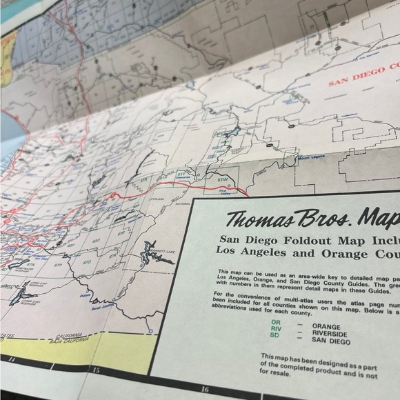 Thomas Guide San Diego Counties 1991 California spiral book - Picture 12 of 12